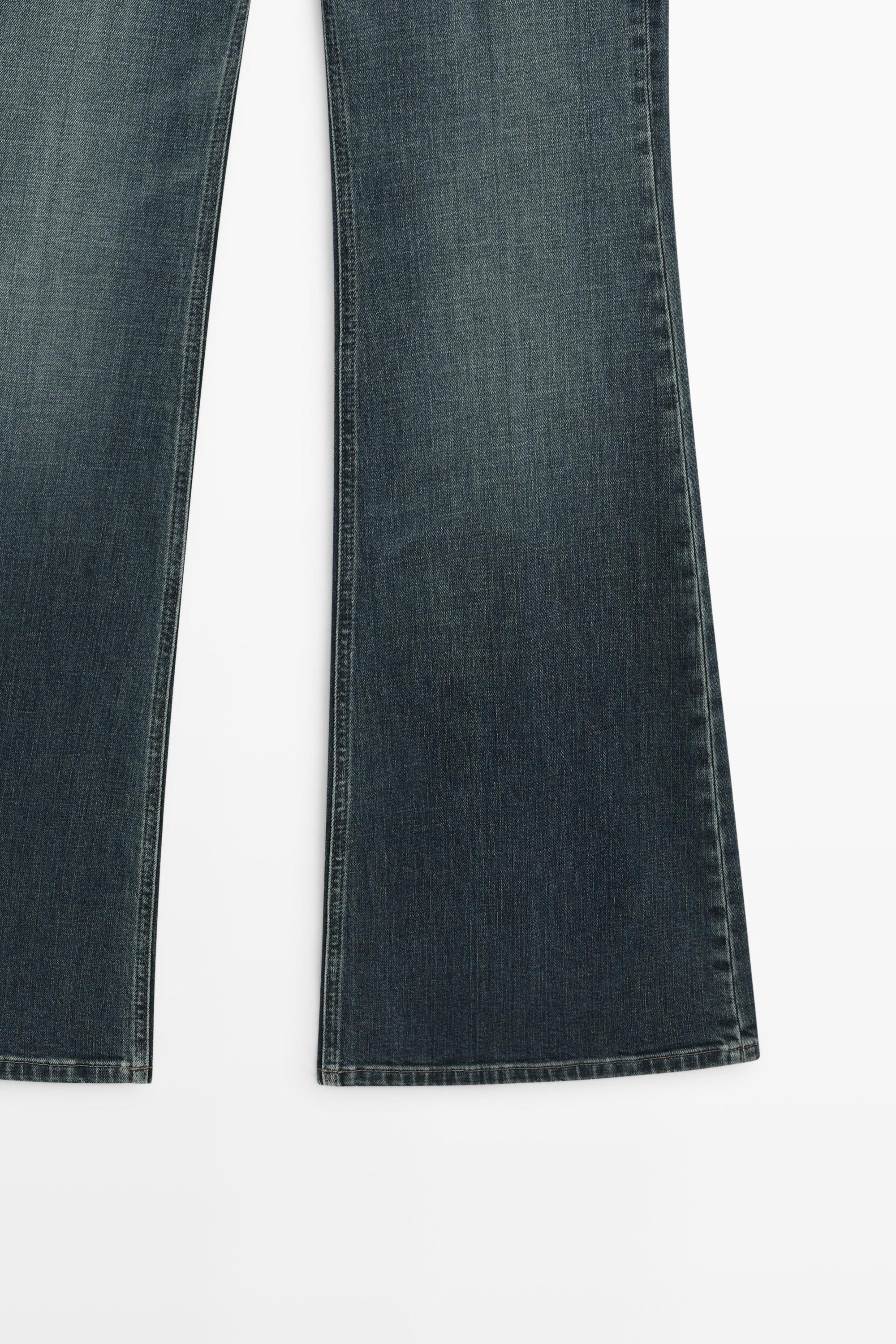 High-waist skinny flare jeans